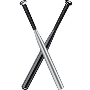 实心钢棒球棍棒专业金属合法防身车载武器垒球棍棒子打架铁棍打狗