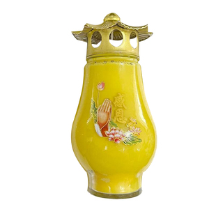 5天防风酥油灯户外防雨植物环保无烟飞檐露营照明应急蜡烛100小时