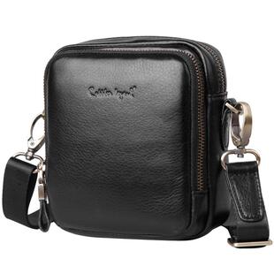 男士小挎包2024新款夏真皮高级感单肩通勤便携随身迷你斜挎手机包