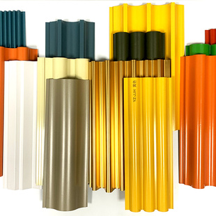 铝合金长城板金属波浪板铝型材波纹板格栅长城凹凸形外墙门头装饰