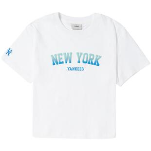 【自营】MLB短袖白色圆领新款运动时尚休闲透气跑步T恤3FTSV1443
