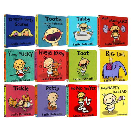 Potty 一根毛脏小孩小毛孩 教宝宝上厕所Leslie Patricelli幼儿启蒙认知纸板书 行为习惯礼仪培养 英文原版绘本 huggy kissy绘本