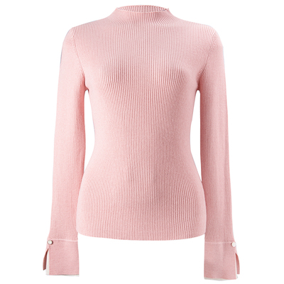 衣纱布菲半高领含羊毛打底衫