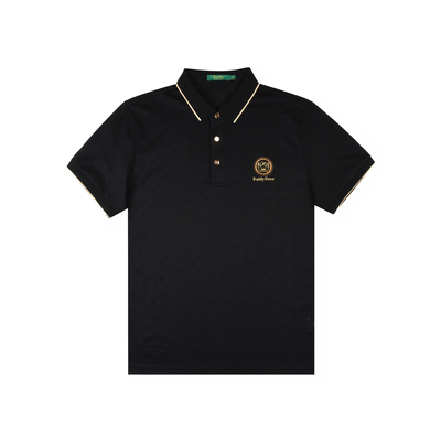 雷迪波尔镂空提花短袖POLO衫