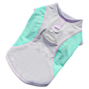 柯基背心比熊狗狗衣服夏季薄款冰丝凉凉衣透气速干防晒背心猫咪