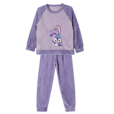 儿童秋冬款睡衣套装女孩加厚法兰绒冬季女童珊瑚绒2025新款家居服