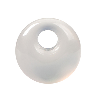 弹幕天然白玛瑙公主扣diy小挂件