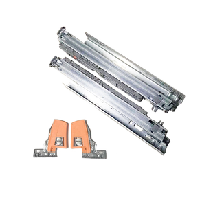 blum/百隆魔顺阻尼碰碰开导轨全拉出触碰式开启抽屉阻尼反弹轨道