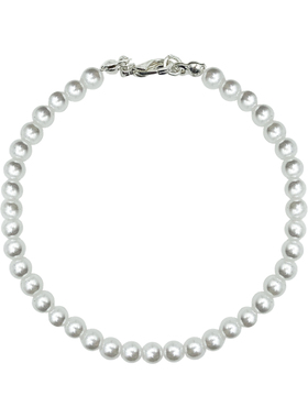 fever同款施家正圆米白珍珠手链