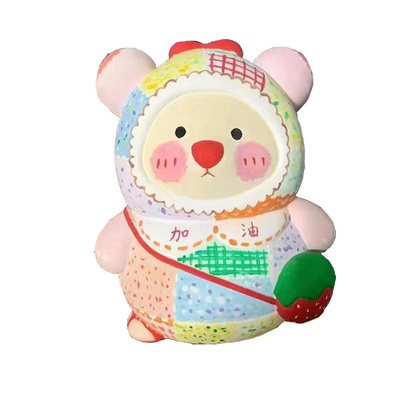 大号背包熊石膏娃娃存钱罐