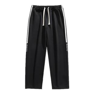 NASA卫裤男士春秋季直筒休闲长裤宽松阔腿运动夏天男生加绒裤子潮