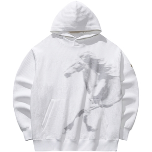 安踏×徐悲鸿奔马图联名本命新年卫衣男款天马行空卫衣172618701