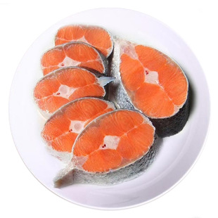 明汕堂三文鱼排海鲜鲑鱼肉扒中整段切片冷切三文鱼一整条新鲜冷冻