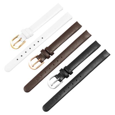 CK手表弧口真皮手表带