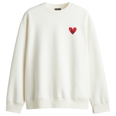 【Keith Haring】HM男装卫衣冬季加绒圆领印花长袖上衣1117747