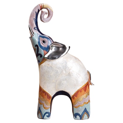 一对电视柜设计师风推荐大象摆件