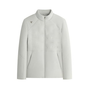 【拒水白鹅绒服】霞湖世家匈牙利拒水90绒子轻薄立领羽绒服345A