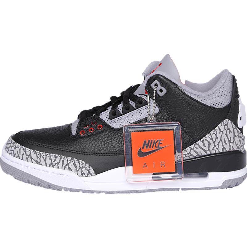 Nike/耐克正品 Air Jordan3 AJ3复刻男子黑水泥运动篮球鞋854262