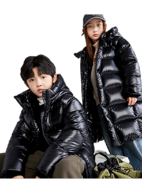 雪中飞黑曜石鹅绒服短款加厚