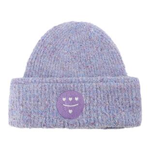 310MOOD 秋冬ICON可脱卸情绪刺绣时髦针织帽