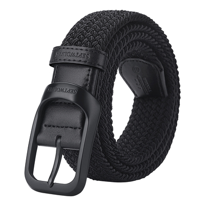 七匹狼针扣男士皮带帆布编织