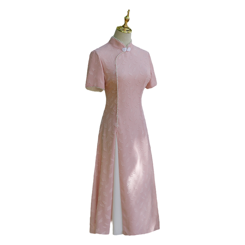 中国风奥黛旗袍茶服小个子日常夏