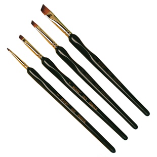 莫奈进口尼龙1518斜峰笔斜头笔锋三角杆丙烯画油画笔水粉水彩手绘涂鸦DIY化妆眉笔笔刷数字油画美术绘画专用