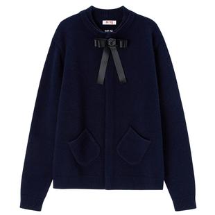 【SALE】【AO YES】蕾虎新中式盘扣蝴蝶结开衫百搭秋冬女装上衣