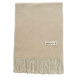 高级感纯色围巾女2025新款秋冬季韩版百搭保暖仿羊绒围脖披肩两用