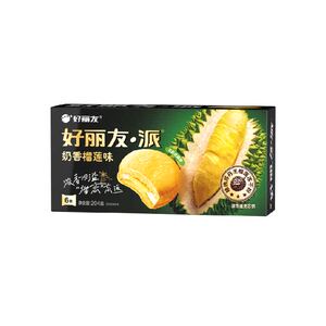 好丽友榴莲派6枚奶香榴莲味休闲零食糕点