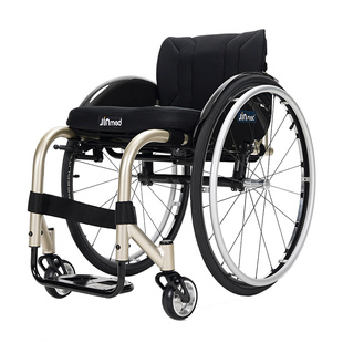 中进智行客灵动王运动轮椅437定制钛合金可折叠残疾人代步车