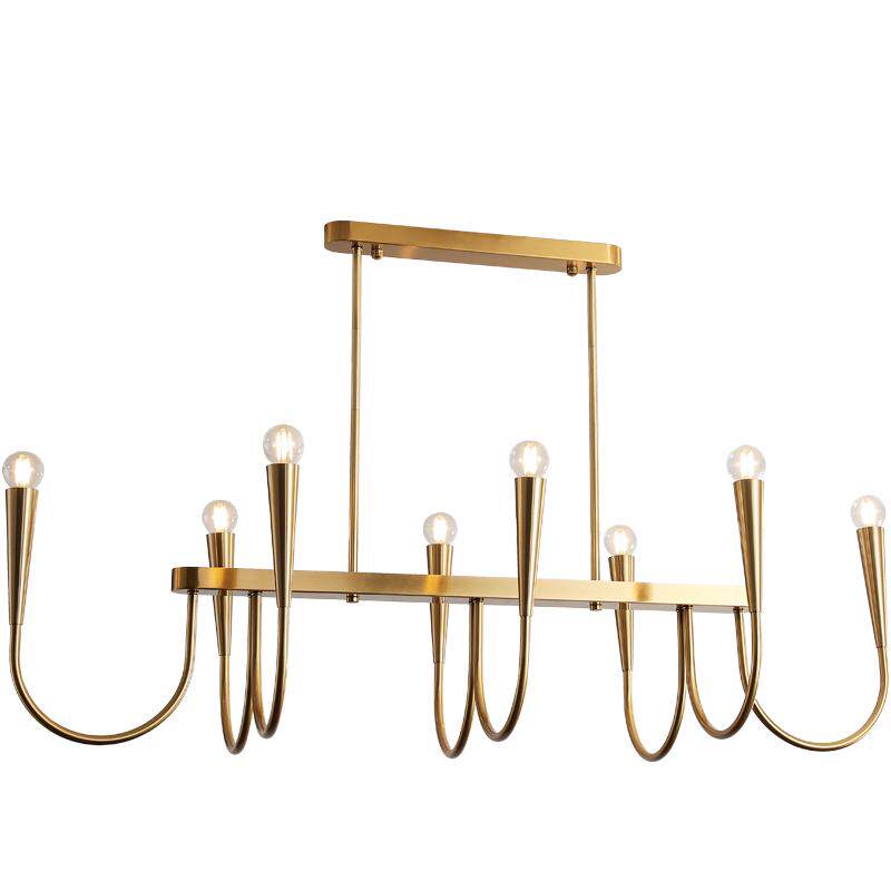法式灯具美式餐厅吧台