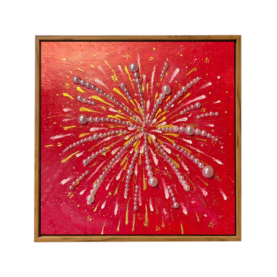 网红高级感烟花珍珠画DIY礼物