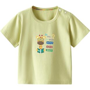 儿童短袖t恤夏季婴儿纯棉男童女童体恤幼儿薄款小童上衣宝宝衣服