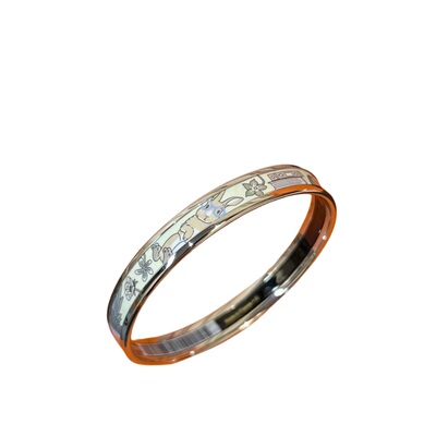 兔子手镯珐琅H高版本闺蜜手镯