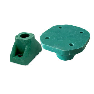 产床复合脚铸铁脚保育栏配件复合材料漏粪板2孔4孔支持脚支撑座