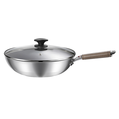 日本家用燃气灶陶瓷炒锅不粘锅