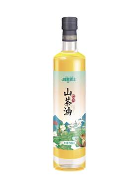 长寿之乡广西巴马 福寿巴士有机山茶油冷榨纯油茶籽油500ml可直饮