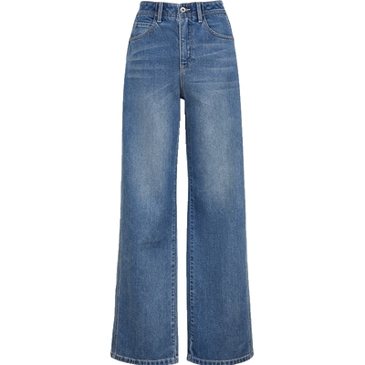 ONLY高腰显瘦长裤直筒裤牛仔裤