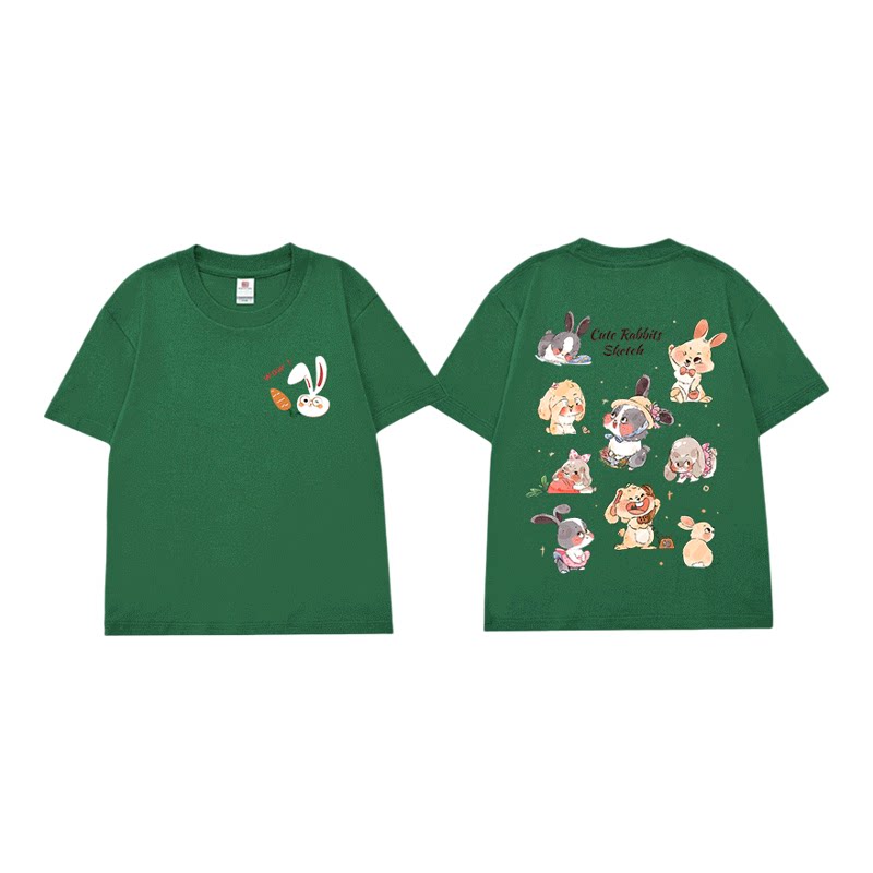 定制t恤短袖广告文化衫班服工作服衣服diy纯棉订做童装印字图logo