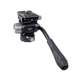 喜乐途便携液压阻尼全景云台单反相机手机三脚架通用手柄金属云台