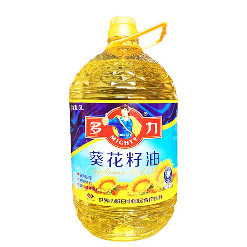 多力葵花籽油家庭装少油烟健康油