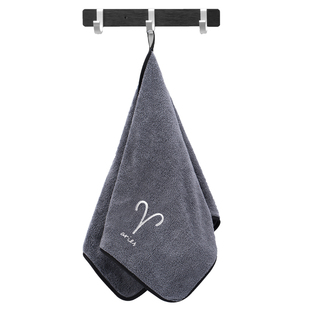 毛巾男士洗脸家用吸水不易掉毛洗澡用擦头发巾比纯棉运动星座面巾