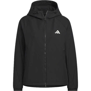 Adidas/阿迪达斯正品2025秋季款女士宽松连帽运动外套KC0054
