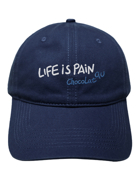 life is pain韩国情侣男女百搭显脸小鸭舌帽刺绣软顶棒球帽