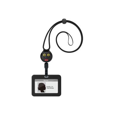 Bone颈挂伸缩识别证卡套防消磁