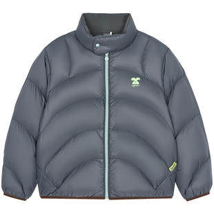 [力安同款]woobaby儿童羽绒服男女童25冬装90白鸭绒抗菌防螨内胆