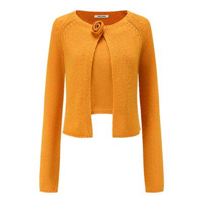 SHRO ENROPerfect distance 女士花朵羊毛针织套装银泰 301469