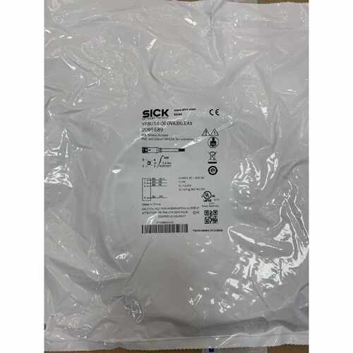 SICK西克接插件连接线YF8U14-050VA3XLEAXM8直4芯5Ｍ