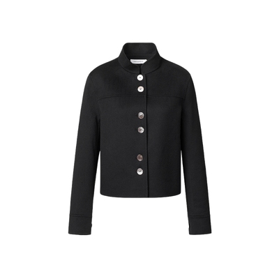 VGRASS气质优雅短款毛呢外套